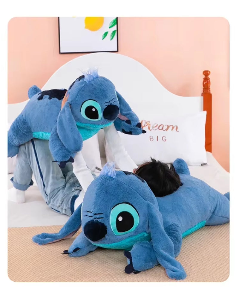 Puppy Stitch Doll Blue Stitch Plush Long Pillow Toys Girl Sleeping Leg Clamping Plushies Doll Children'S Birthday Gift