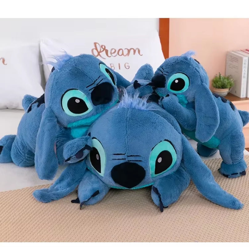 Puppy Stitch Doll Blue Stitch Plush Long Pillow Toys Girl Sleeping Leg Clamping Plushies Doll Children'S Birthday Gift