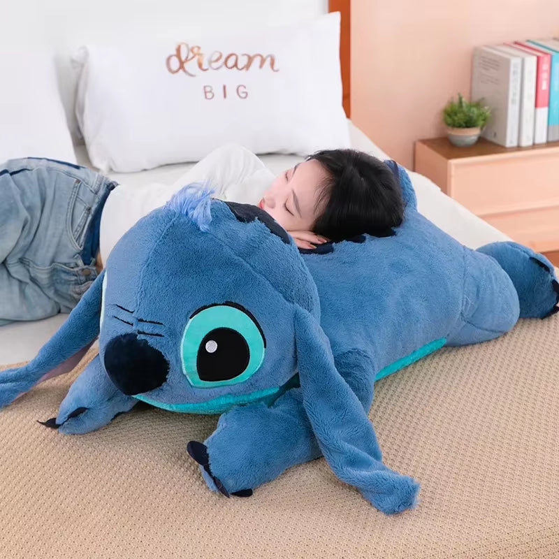 Puppy Stitch Doll Blue Stitch Plush Long Pillow Toys Girl Sleeping Leg Clamping Plushies Doll Children'S Birthday Gift